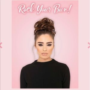 Dark auburn Messy bun scrunchie